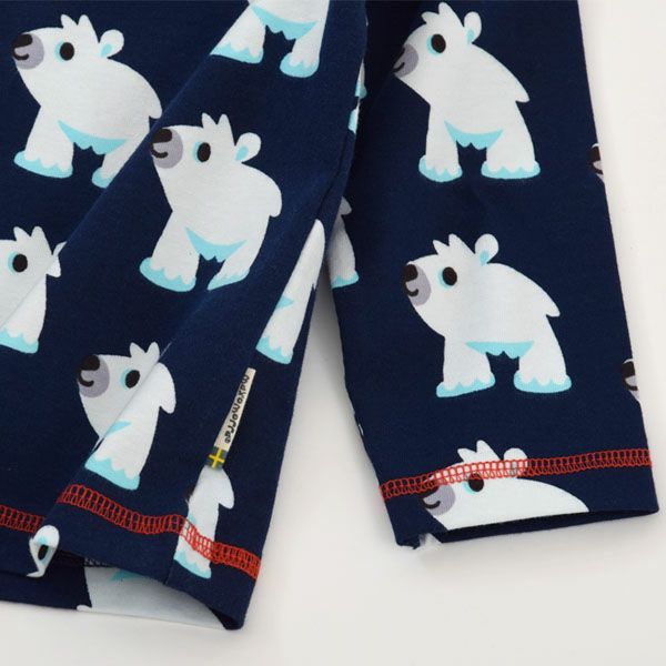 オーガニックコットン キッズパジャマ（長袖）PolarBear 92-98