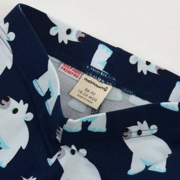 オーガニックコットン キッズパジャマ（長袖）PolarBear 92-98
