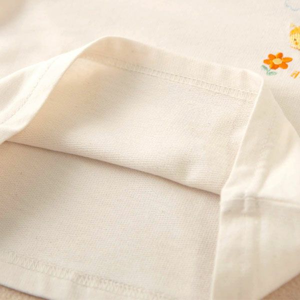 オーガニックコットン ベビー【みつばち】長袖Tシャツ 80