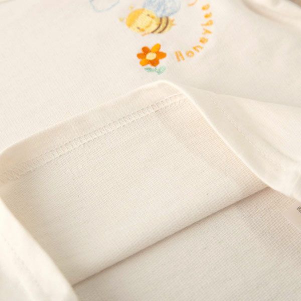 オーガニックコットン ベビー【みつばち】半袖Tシャツ 80
