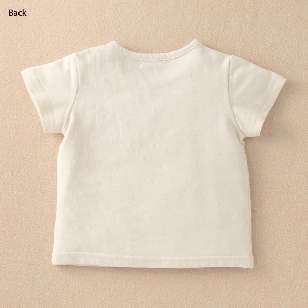 オーガニックコットン ベビー【みつばち】半袖Tシャツ 80