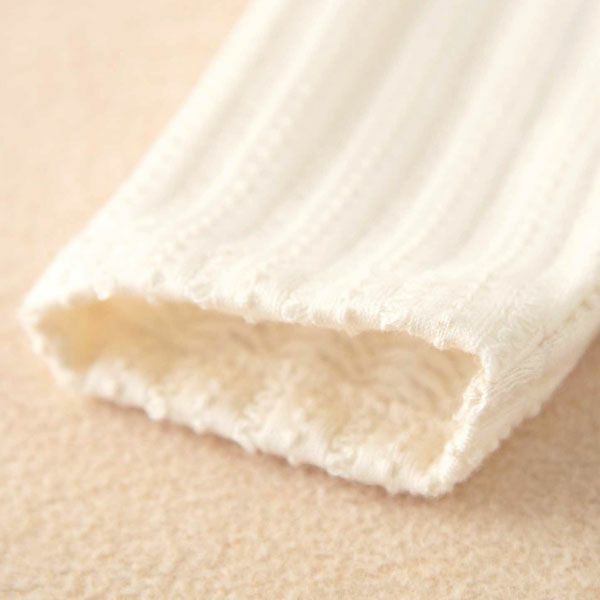 オーガニックコットン ベビー【みつばち】レーシーニットのパーカー 70-80