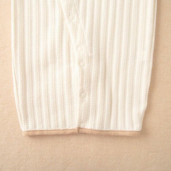 オーガニックコットン ベビー【みつばち】レーシーニットの兼用ドレス 50-70