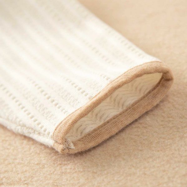 オーガニックコットン ベビー【みつばち】レーシーニットの兼用ドレス 50-70