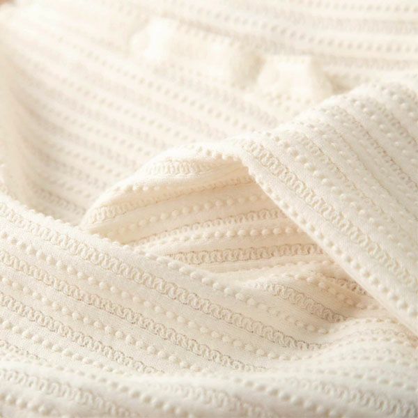 オーガニックコットン ベビー【みつばち】レーシーニットの兼用ドレス 50-70