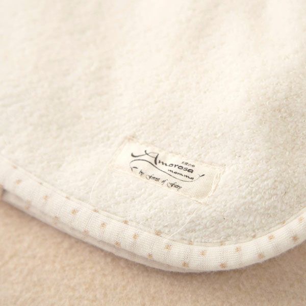 オーガニックコットン ベビー【みつばち】シャーリングパイルのアフガン 75×75