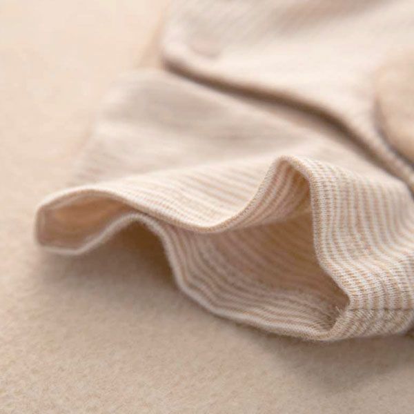 オーガニックコットン ベビー【くまのコットン】天竺半袖カバーオール 60-70