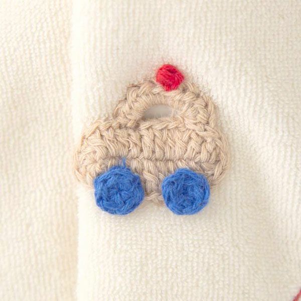 オーガニックコットン ベビー【くまのコットン】パイルとガーゼの前あきスリーパー  60-90