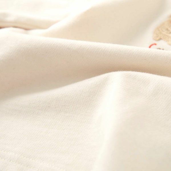 オーガニックコットン ベビー【くまのコットン】長袖Tシャツ 80