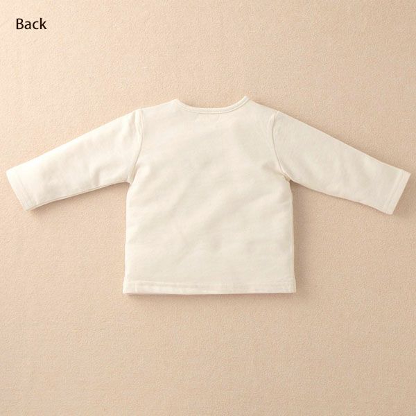 オーガニックコットン ベビー【くまのコットン】長袖Tシャツ 80
