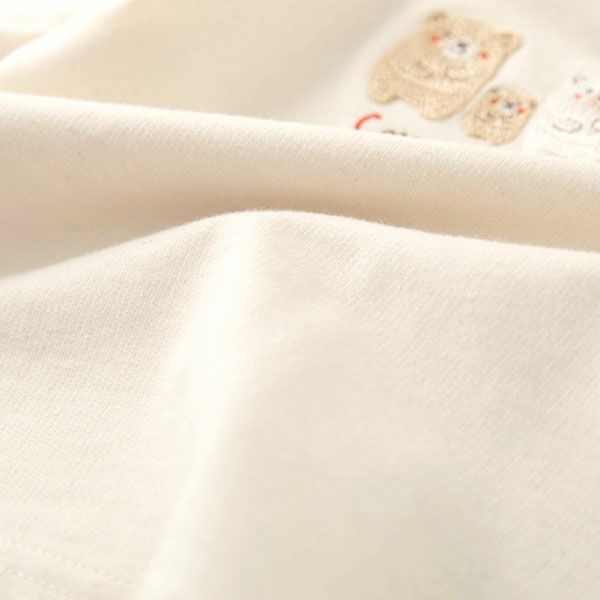 オーガニックコットン ベビー【くまのコットン】半袖Tシャツ 80