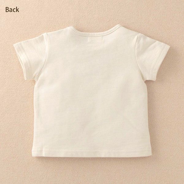 オーガニックコットン ベビー【くまのコットン】半袖Tシャツ 80