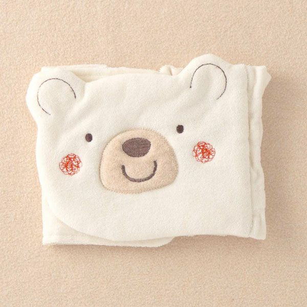 オーガニックコットン  ベビー＆キッズ【くまのコットン】パイルとガーゼのはらまき