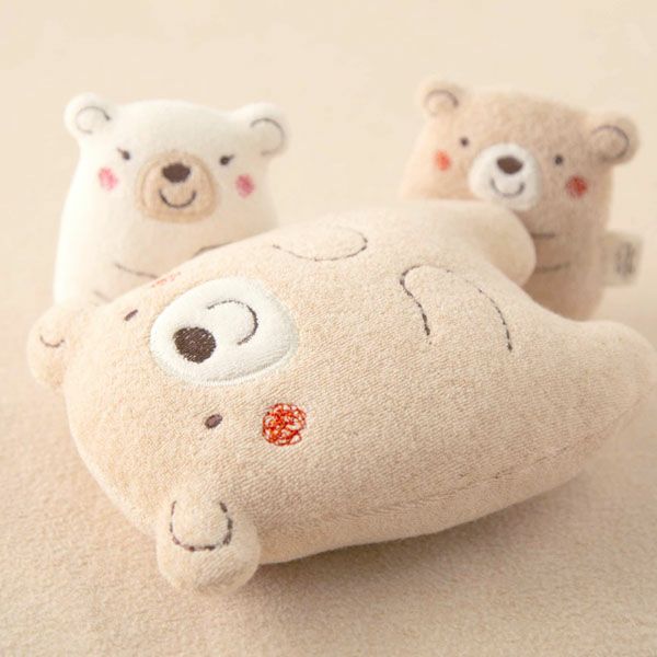 オーガニックコットン ベビー【くまのコットン】ぬいぐるみ S