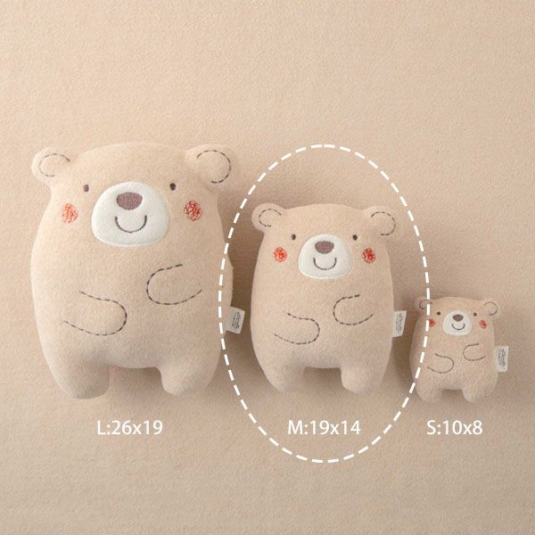 オーガニックコットン ベビー【くまのコットン】ぬいぐるみ M