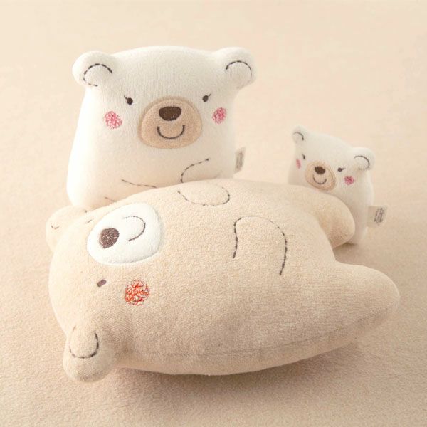 オーガニックコットン ベビー【くまのコットン】ぬいぐるみ M