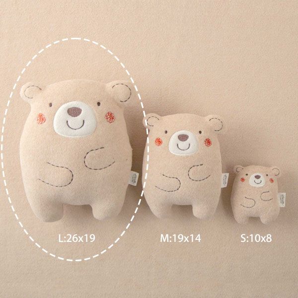 オーガニックコットン ベビー【くまのコットン】ぬいぐるみ L