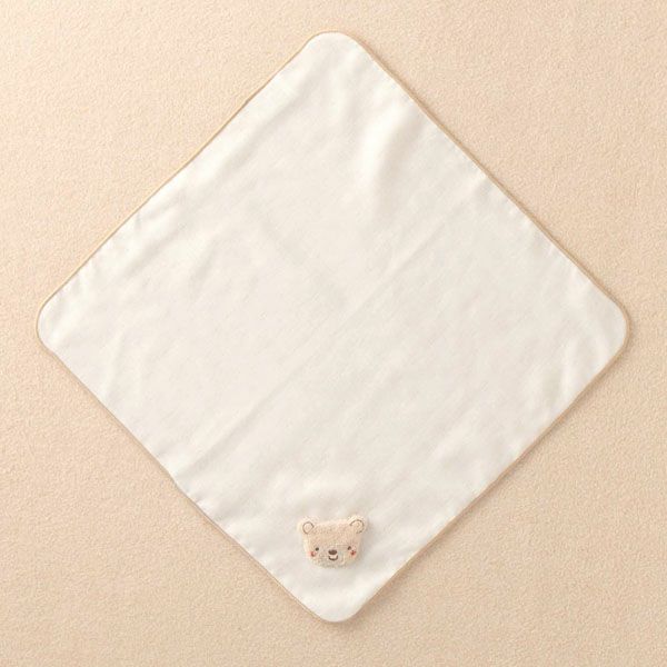 オーガニックコットン ベビー【小さな動物】ガーゼハンカチ