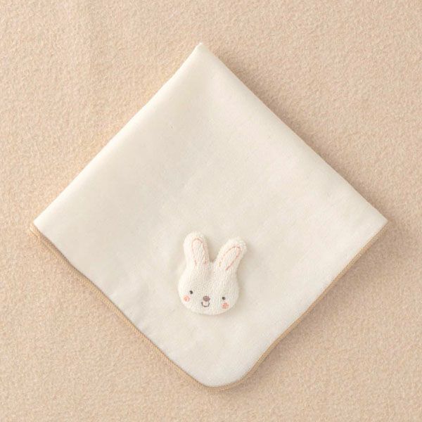 オーガニックコットン ベビー【小さな動物】ガーゼハンカチ