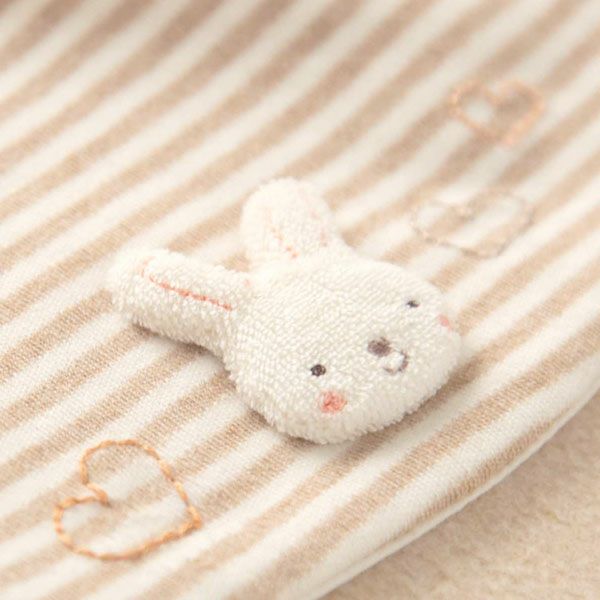 オーガニックコットン ベビー【小さな動物】スムースボーダースタイ
