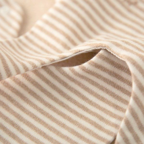 オーガニックコットン ベビー【小さな動物】スムースボーダースタイ