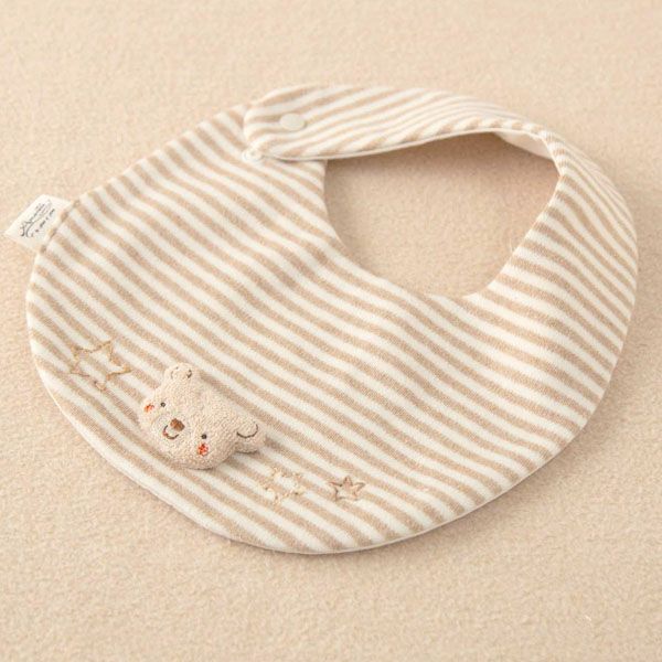 オーガニックコットン ベビー【小さな動物】スムースボーダースタイ