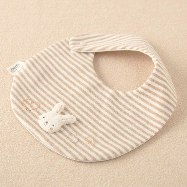 オーガニックコットン ベビー【小さな動物】スムースボーダースタイ