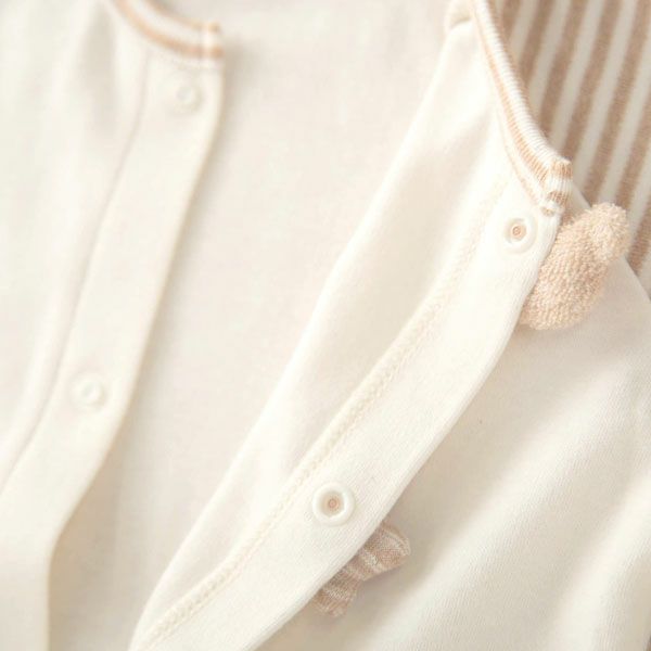 オーガニックコットン ベビー【小さな動物】スムース兼用ドレス