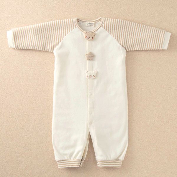 オーガニックコットン ベビー【小さな動物】スムース兼用ドレス