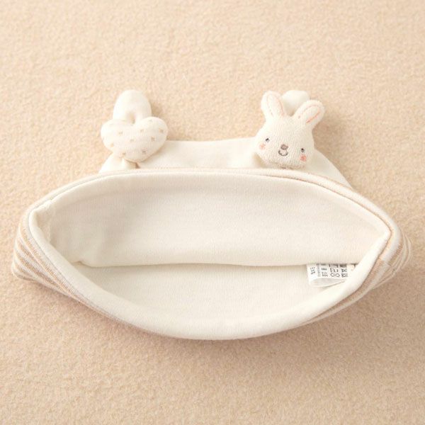 オーガニックコットン ベビー【小さな動物】スムースフード