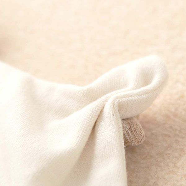 オーガニックコットン ベビー【小さな動物】スムースフード
