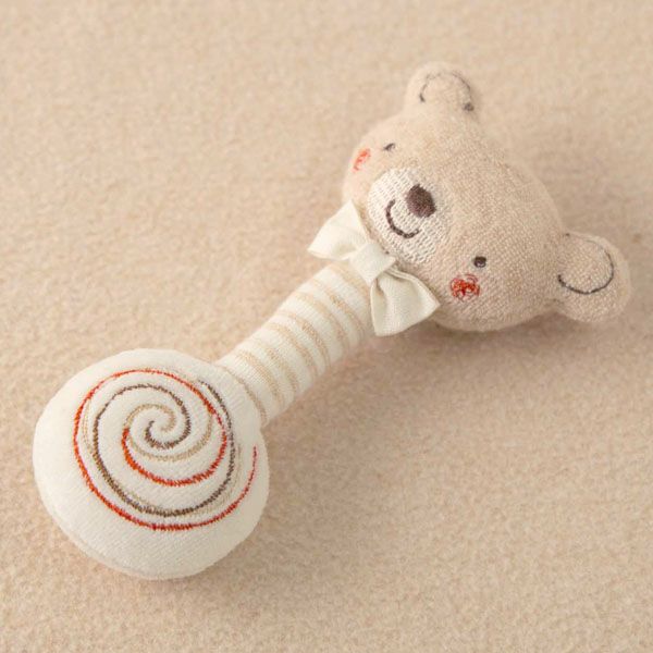 オーガニックコットン ベビー【小さな動物】ぐるぐるスティック