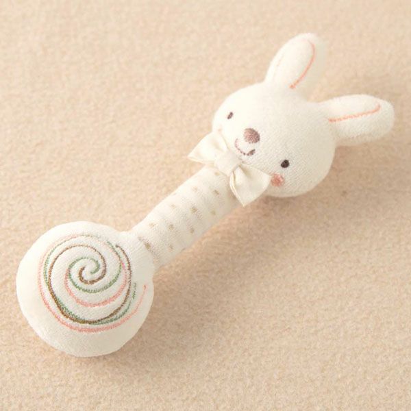 オーガニックコットン ベビー【小さな動物】ぐるぐるスティック