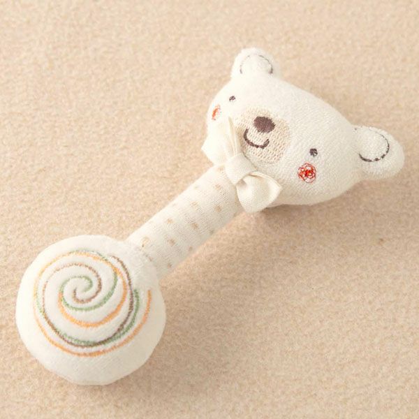 オーガニックコットン ベビー【小さな動物】ぐるぐるスティック