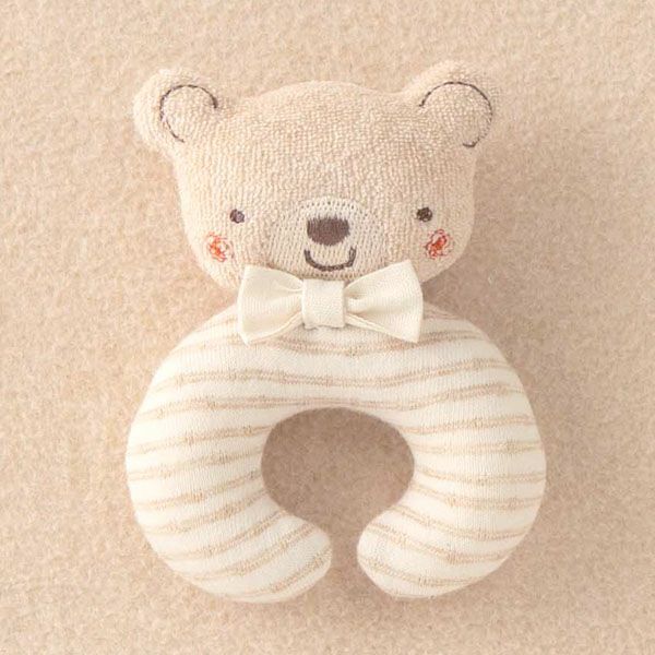 オーガニックコットン ベビー【小さな動物】まぁるいにぎにぎ