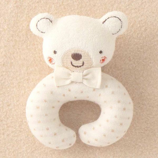 オーガニックコットン ベビー【小さな動物】まぁるいにぎにぎ