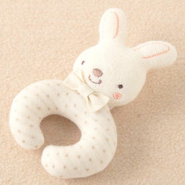 オーガニックコットン ベビー【小さな動物】まぁるいにぎにぎ