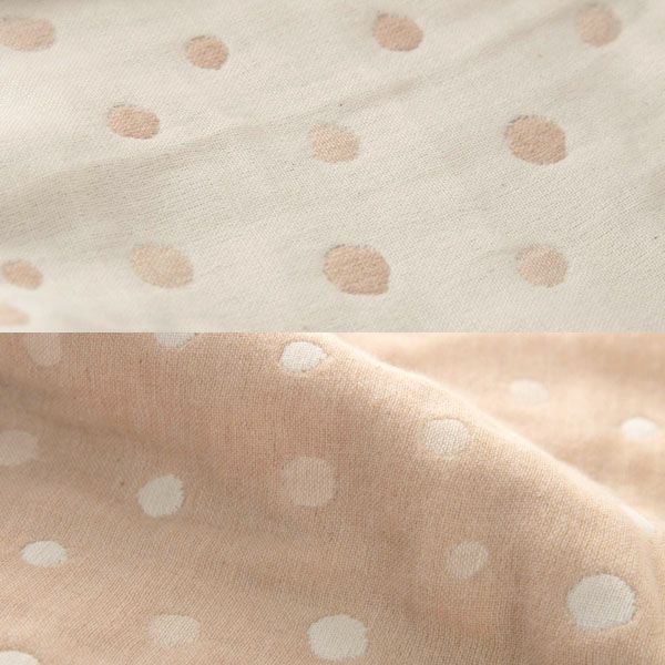 オーガニックコットン ベビー【ママだっこ】水玉5重ガーゼスリーパー