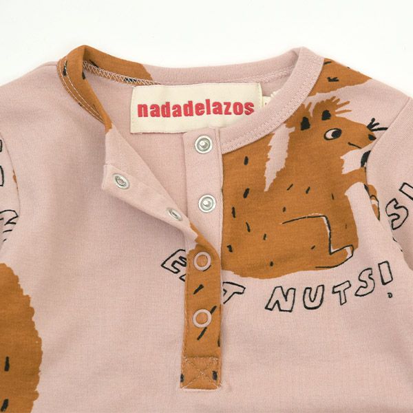 オーガニックコットン ベビーカバーオール(長袖) Squirrel