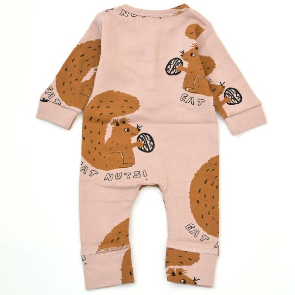 オーガニックコットン ベビーカバーオール(長袖) Squirrel