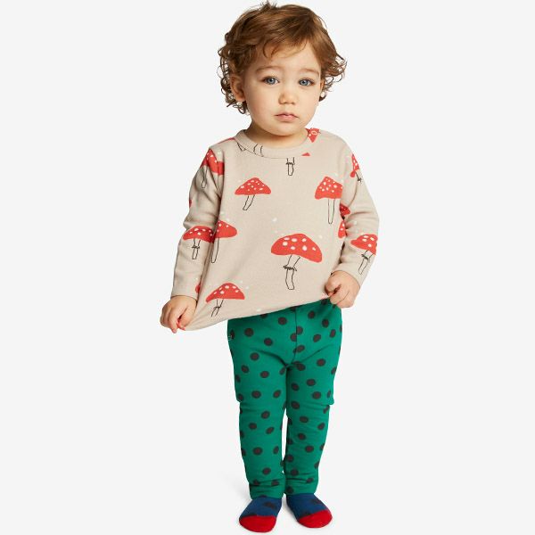 オーガニックコットン ベビースリムパンツ Minidots