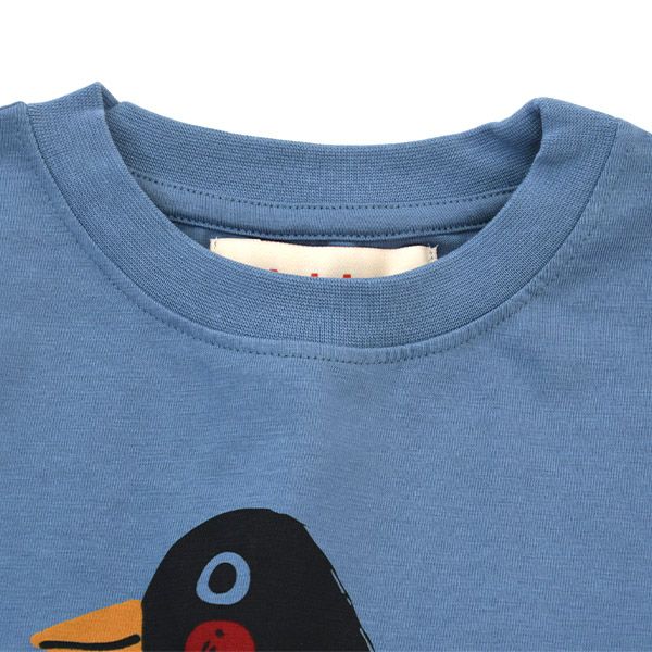 オーガニックコットン キッズTシャツ(長袖) Little Black Bird