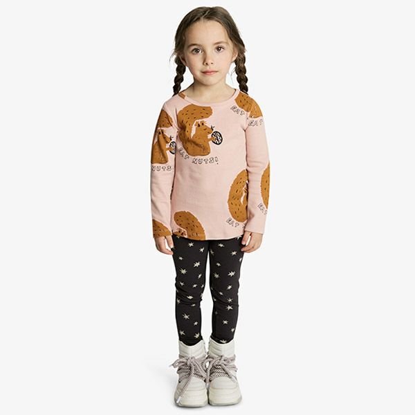オーガニックコットン キッズTシャツ(長袖) Squirrel