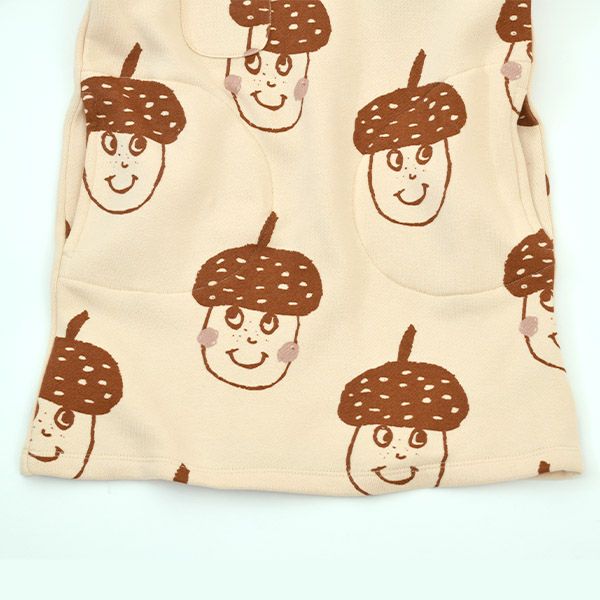 オーガニックコットン キッズ 裏起毛ワンピース(長袖) Acorns