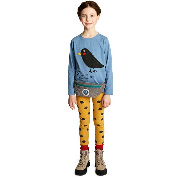 オーガニックコットン キッズスリムパンツDots