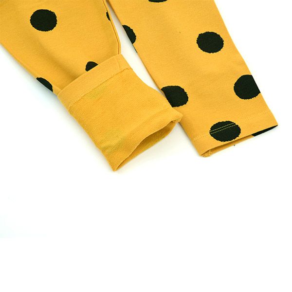 オーガニックコットン キッズスリムパンツDots
