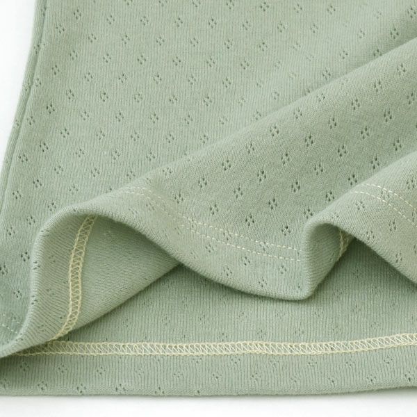 オーガニックコットン レースキャミソール（パッドポケット無） forest