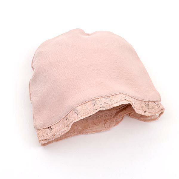 オーガニックコットン ベビーレースラッフルキャップ