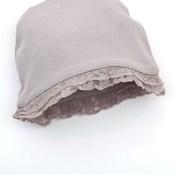 オーガニックコットン ベビーレースラッフルキャップ