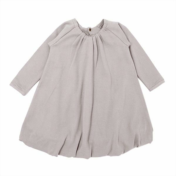 オーガニックコットン キッズバブルドレス（長袖）